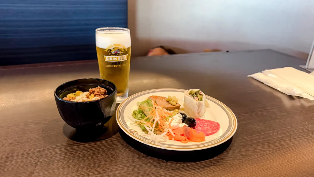 シェラトンクラブラウンジの夕食