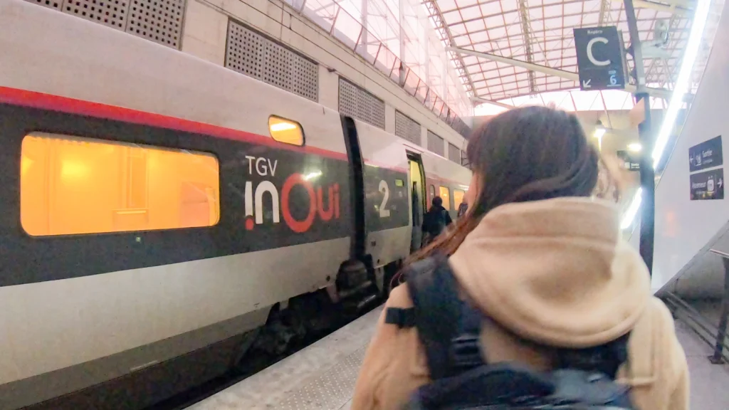 TGV(ディズニーランドパリ行き)