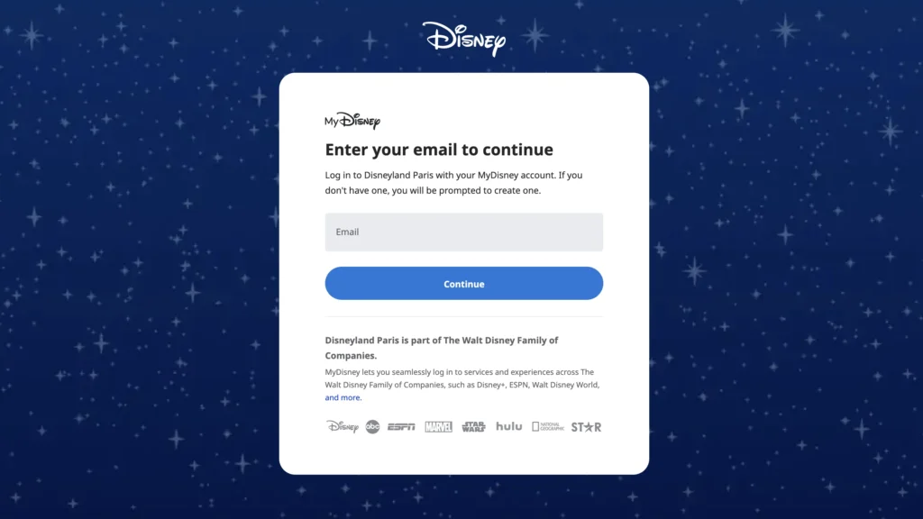 ディズニーランドパリ公式ホームページ
