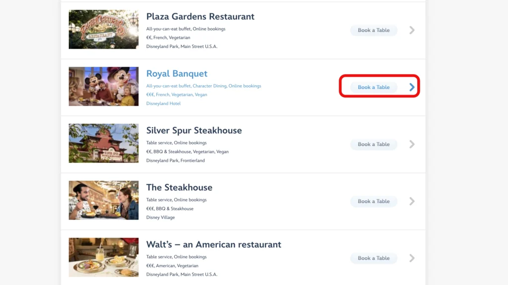 ディズニーランドパリ公式ホームページ