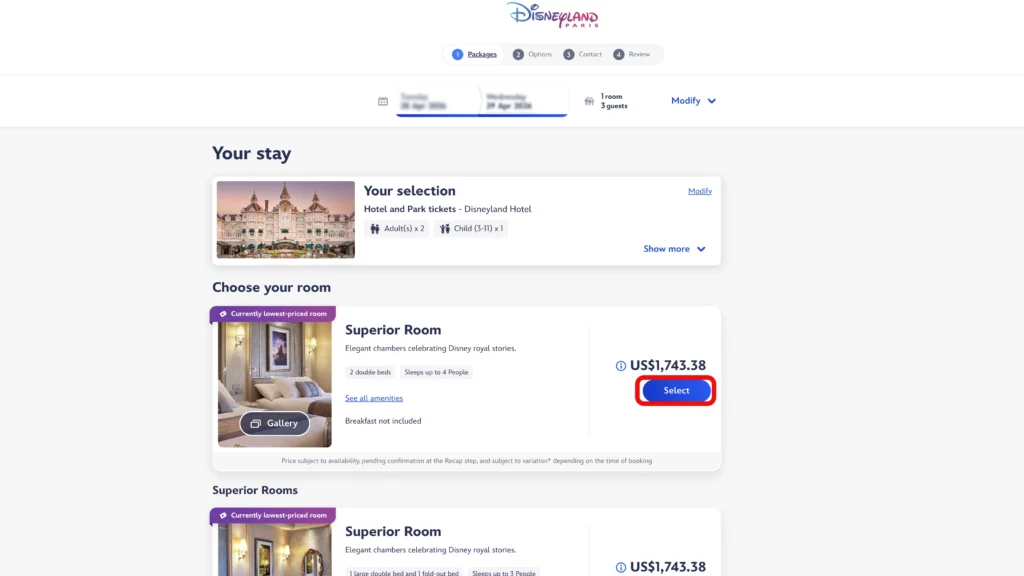 ディズニーランドパリ公式ホームページ