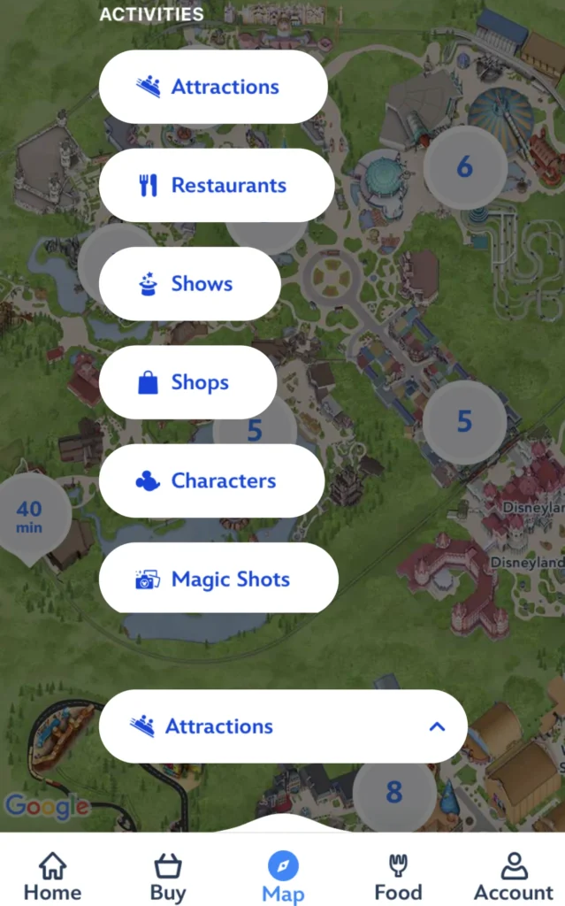 ディズニーランドパリアプリ