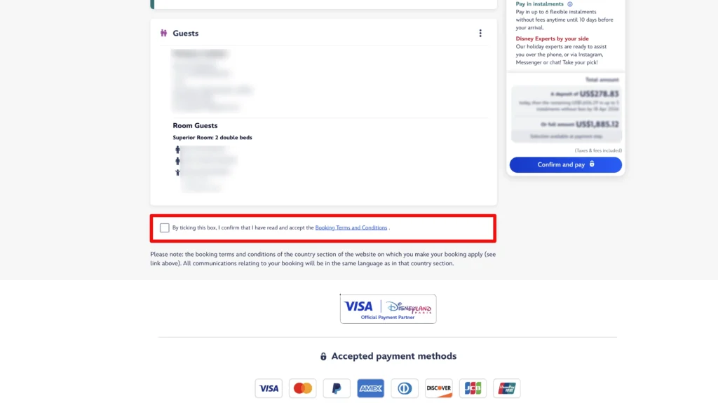 ディズニーランドパリ公式ホームページ