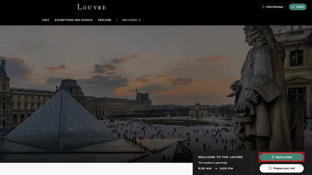 ルーヴル美術館公式サイト