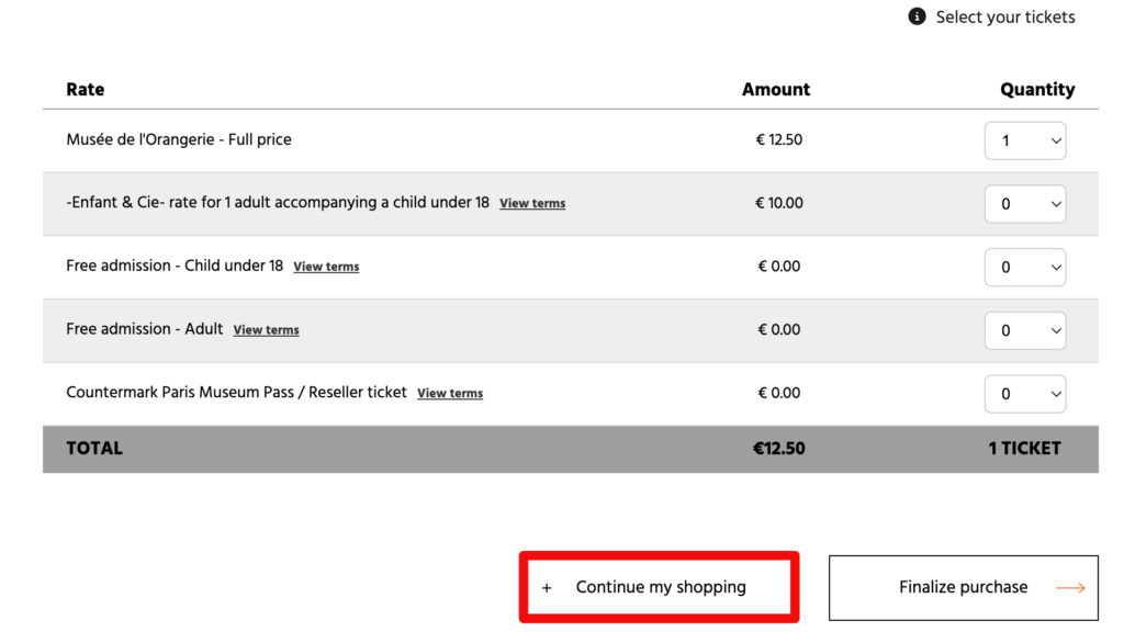 オランジュリー美術館公式サイト