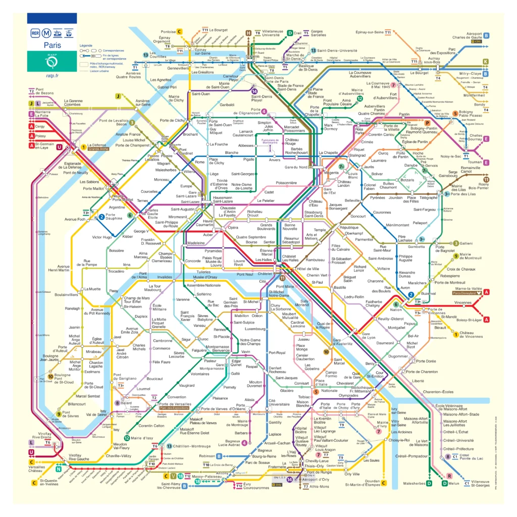 RATP路線図ページ