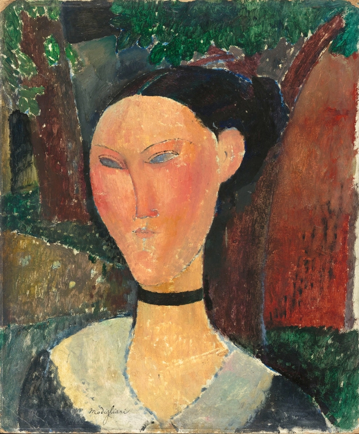 Femme au ruban de velours