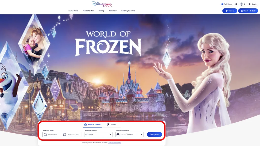 パリディズニーホテル予約