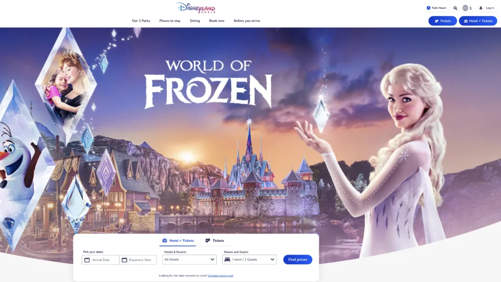 ディズニーランド・パリ公式サイト